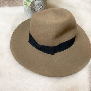 [Forever 21] Tan & Black Wool Brimmed Hat